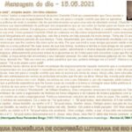Mensagem do dia - 15.05.2021