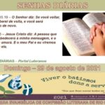 Senhas do dia - 29.08.2021