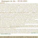 Mensagem do dia - 29.03.2021