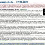 Mensagem do dia - 19.08.2020
