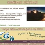 Senhas do dia - 20.07.2021