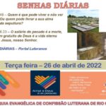 Senhas do dia - 26.04.2022