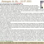 Mensagem do dia - 18.07.2021