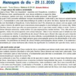Mensagem do dia - 29.11.2020
