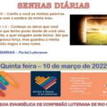 Senhas do dia - 10.03.2022