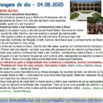 Mensagem do dia - 04.08.2020