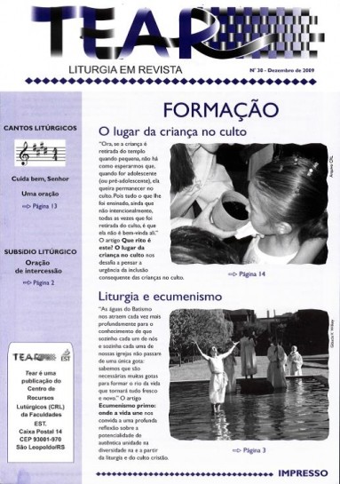 Tear - Liturgia em Revista. Número 30 - Dezembro 2009