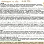 Mensagem do dia - 14.01.2021