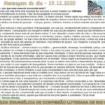 Mensagem do dia - 19.12.2020