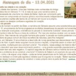 Mensagem do dia - 13.04.2021