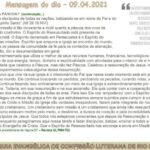 Mensagem do dia - 09.04.2021