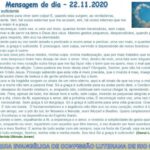 Mensagem do dia - 22.11.2020
