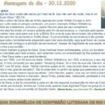 Mensagem do dia - 30.12.2020