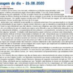 Mensagem do dia - 26.08.2020