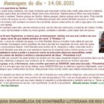 Mensagem do dia - 14.08.2021