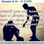 Mensagem do dia - 16.10.2020