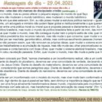Mensagem do dia - 29.04.2021
