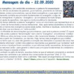 Mensagem do dia - 22.09.2020