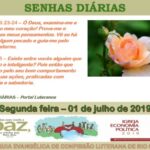 Senhas do dia - 01.07.2019
