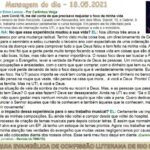 Mensagem do dia - 18.05.2021