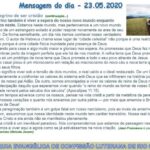 Mensagem do dia - 23.05.2020