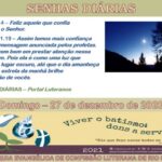 Senhas do dia - 27.12.2020