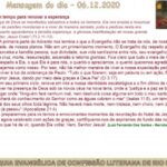 Mensagem do dia - 06.12.2020