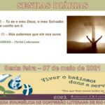 Senhas do dia - 07.05.2021