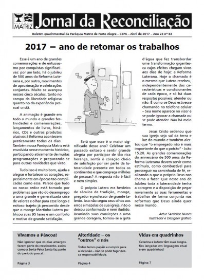 Jornal da Reconciliação. Ano 23