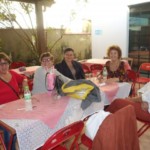 Membros de nossa comunidade visitando a Paróquia de Santos