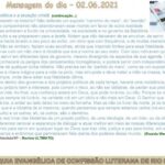 Mensagem do dia - 02.06.2021