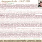 Mensagem do dia - 24.07.2021