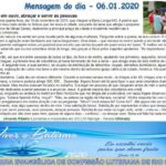 Mensagem do dia - 06.01.2020