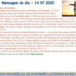 Mensagem do dia - 14.07.2020