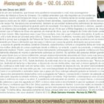 Mensagem do dia - 02.01.2021