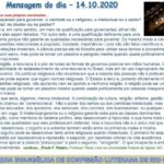 Mensagem do dia - 14.10.2020