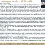 Mensagem do dia - 20.03.2021