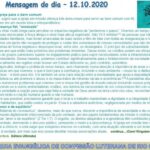 Mensagem do dia - 12.10.2020