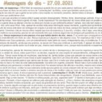 Mensagem do dia - 27.03.2021