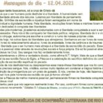 Mensagem do dia - 12.04.2021