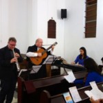 Música no culto 18/10/2015 junto com os participantes do Seminário de Culto e Liturgia