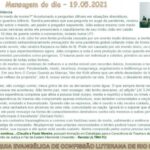 Mensagem do dia - 19.05.2021