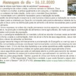 Mensagem do dia - 16.12.2020