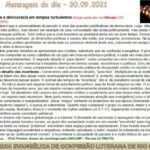 Mensagem do dia - 30.09.2021