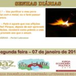 Senhas do dia - 07.01.2019