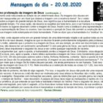 Mensagem do dia - 20.08.2020