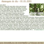 Mensagem do dia - 01.01.2021