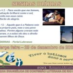 Senhas do dia - 29.12.2020