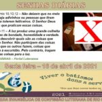Senhas do dia - 16.04.2021