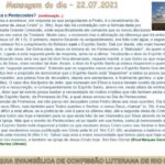 Mensagem do dia - 22.07.2021